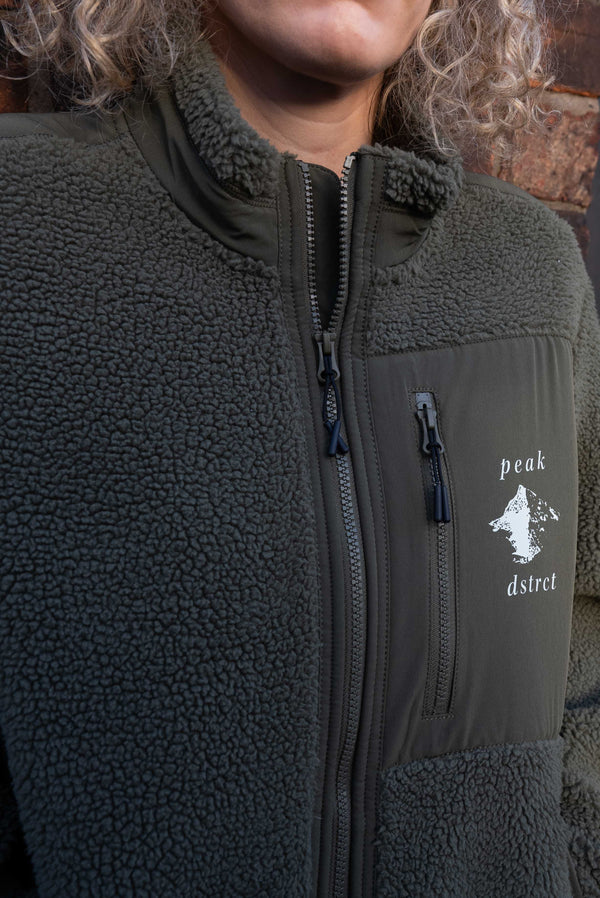 peak dstrct altitude sherpa fleece khaki