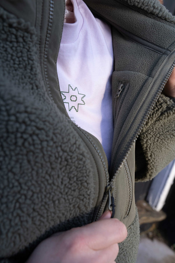 peak dstrct altitude sherpa fleece khaki