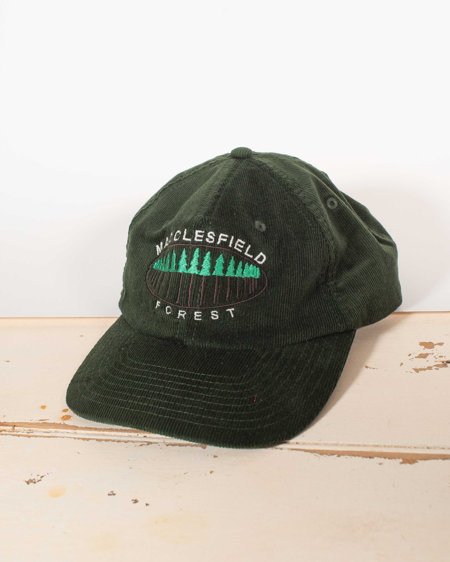 macclesfield forest cap - green corduroy limited ediçione