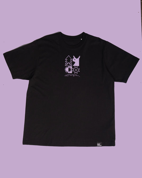 macclesfield forest black short sleeve tee