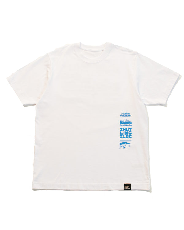 cheshire matterhorn, mother mountain expedition company base layer short sleeve tee white