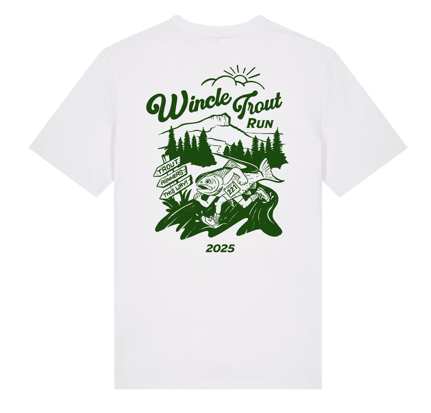 wincle trout run 2025 mini/junior tee