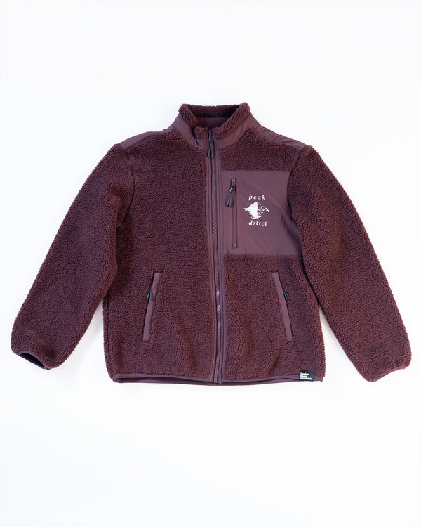peak dstrct altitude sherpa fleece red brown