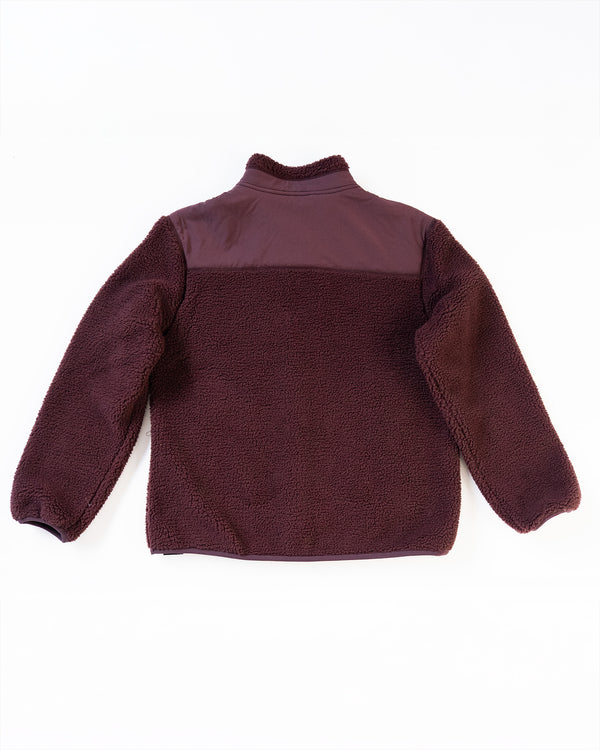 peak dstrct altitude sherpa fleece red brown